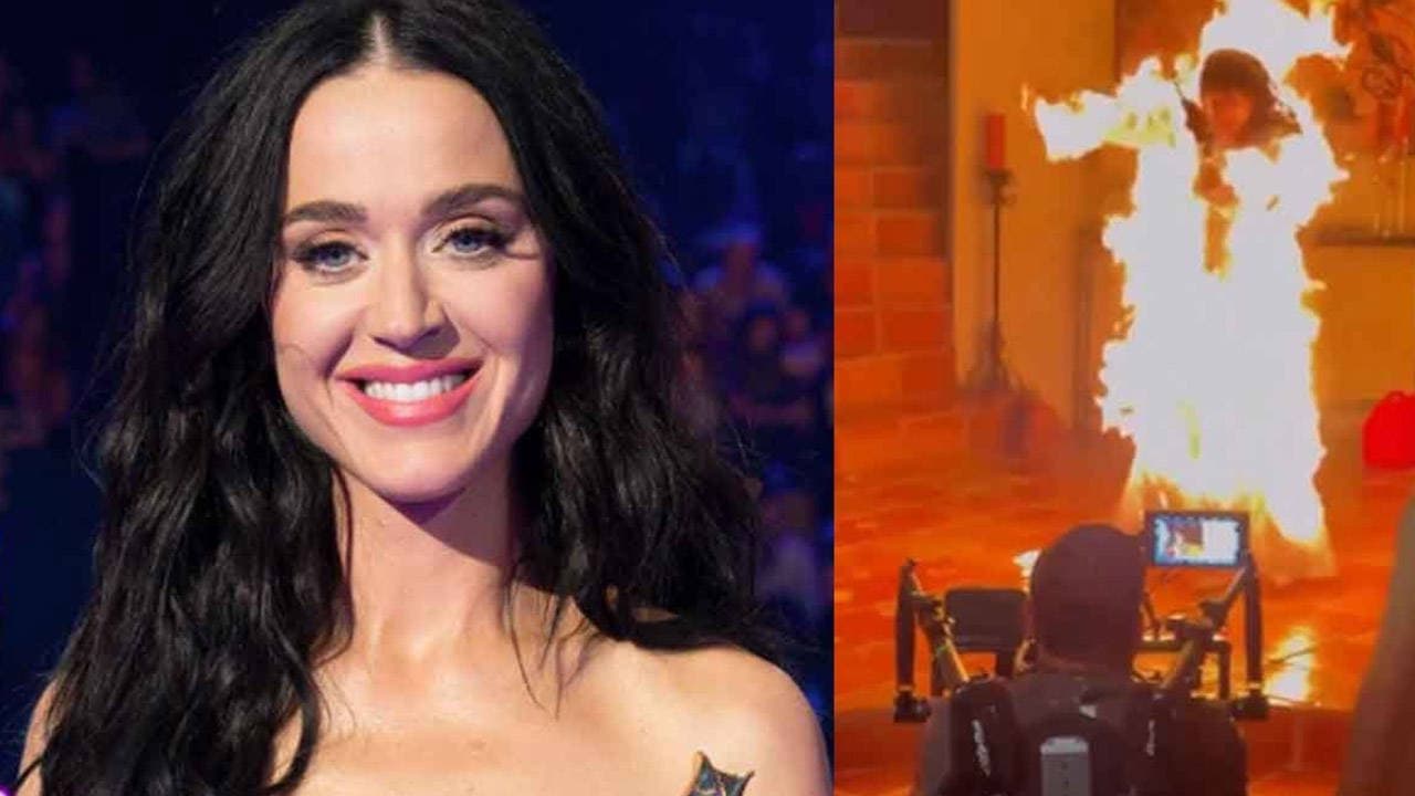 Katy Perry sahnede alevler içinde kaldı: Hayranları dehşeti yaşadı!